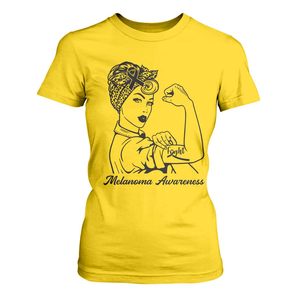 Melanoma Awareness Strong Woman T Shirt For Women Feminist Warrior TS12 Daisy Print Your Wear