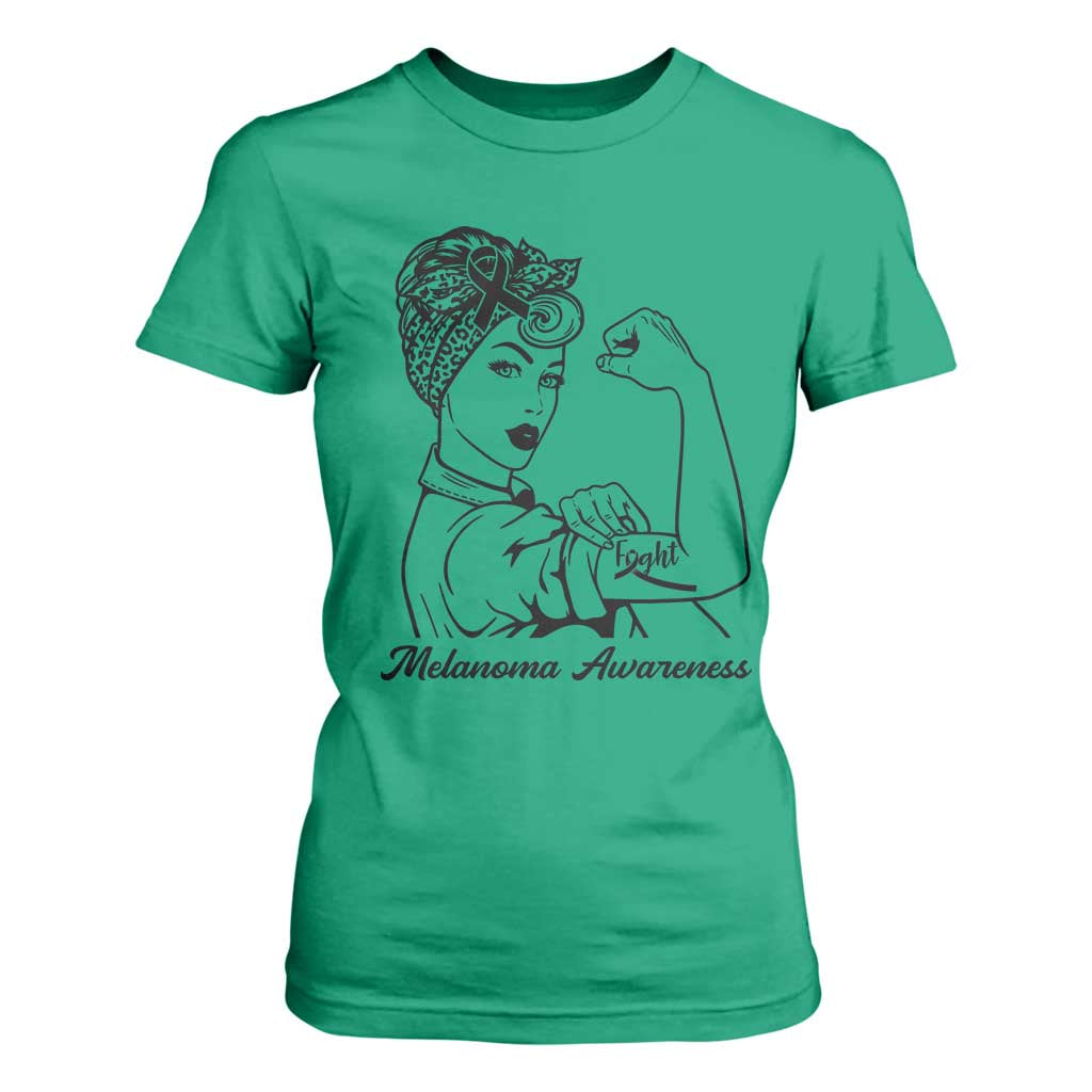 Melanoma Awareness Strong Woman T Shirt For Women Feminist Warrior TS12 Irish Green Print Your Wear