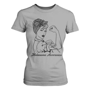 Melanoma Awareness Strong Woman T Shirt For Women Feminist Warrior TS12 Sport Gray Print Your Wear