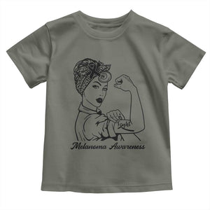 Melanoma Awareness Strong Woman Toddler T Shirt Feminist Warrior TS12 Military Green Print Your Wear