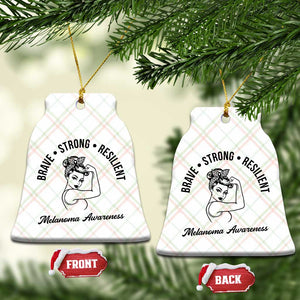 Melanoma Awareness Strong Woman Ceramic Ornament Brave Strong Resilient Warrior TS12 Print Your Wear