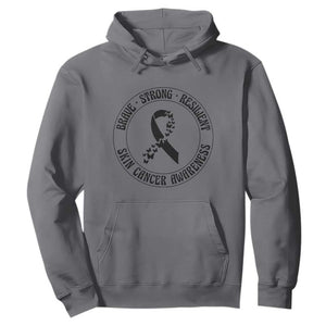 Melanoma Awareness Hoodie Brave Strong Resilient Warrior TS12 Charcoal Print Your Wear