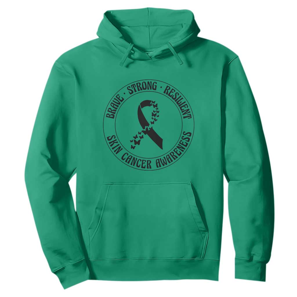 Melanoma Awareness Hoodie Brave Strong Resilient Warrior TS12 Irish Green Print Your Wear