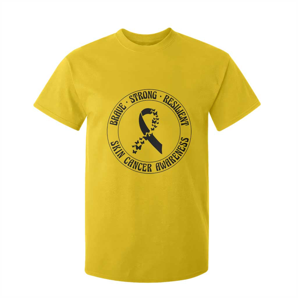 Melanoma Awareness T Shirt For Kid Brave Strong Resilient Warrior TS12 Daisy Print Your Wear