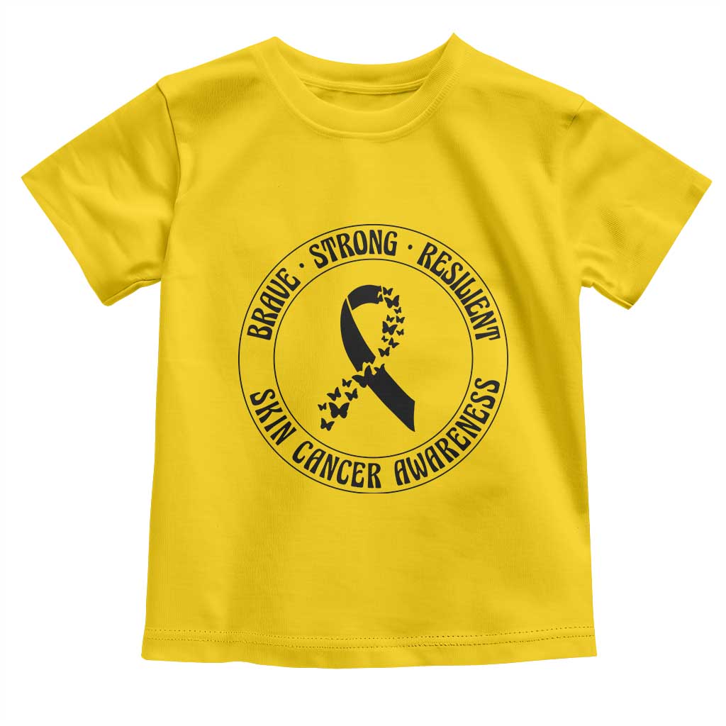 Melanoma Awareness Toddler T Shirt Brave Strong Resilient Warrior TS12 Daisy Print Your Wear