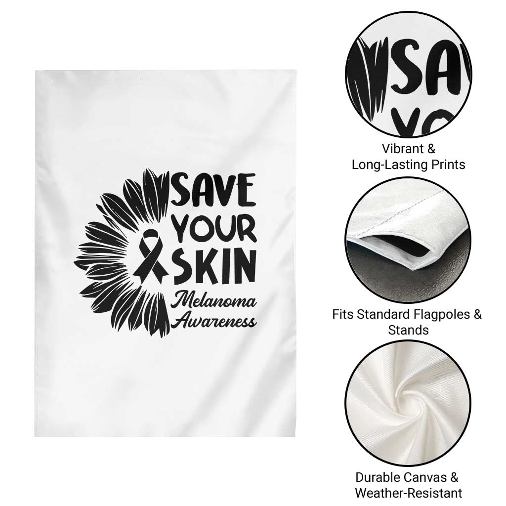 Skin Cancer Fighter Garden Flag Save Your Skin TS12 Print Your Wear