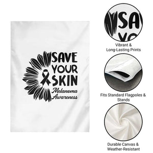 Skin Cancer Fighter Garden Flag Save Your Skin TS12 Print Your Wear