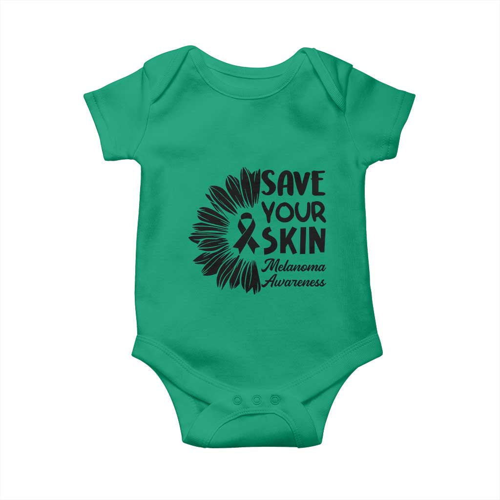Skin Cancer Fighter Baby Onesie Save Your Skin TS12 Irish Green Print Your Wear