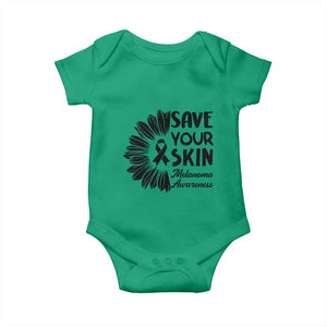 Skin Cancer Fighter Baby Onesie Save Your Skin TS12 Irish Green Print Your Wear
