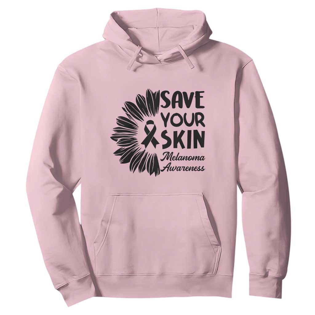 Skin Cancer Fighter Hoodie Save Your Skin TS12 Light Pink Print Your Wear
