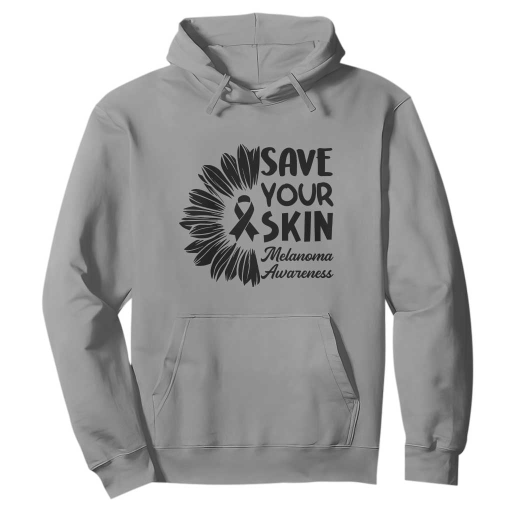 Skin Cancer Fighter Hoodie Save Your Skin TS12 Sport Gray Print Your Wear