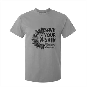 Skin Cancer Fighter T Shirt For Kid Save Your Skin TS12 Sport Gray Print Your Wear