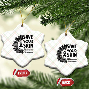 Skin Cancer Fighter Ceramic Ornament Save Your Skin TS12 Print Your Wear