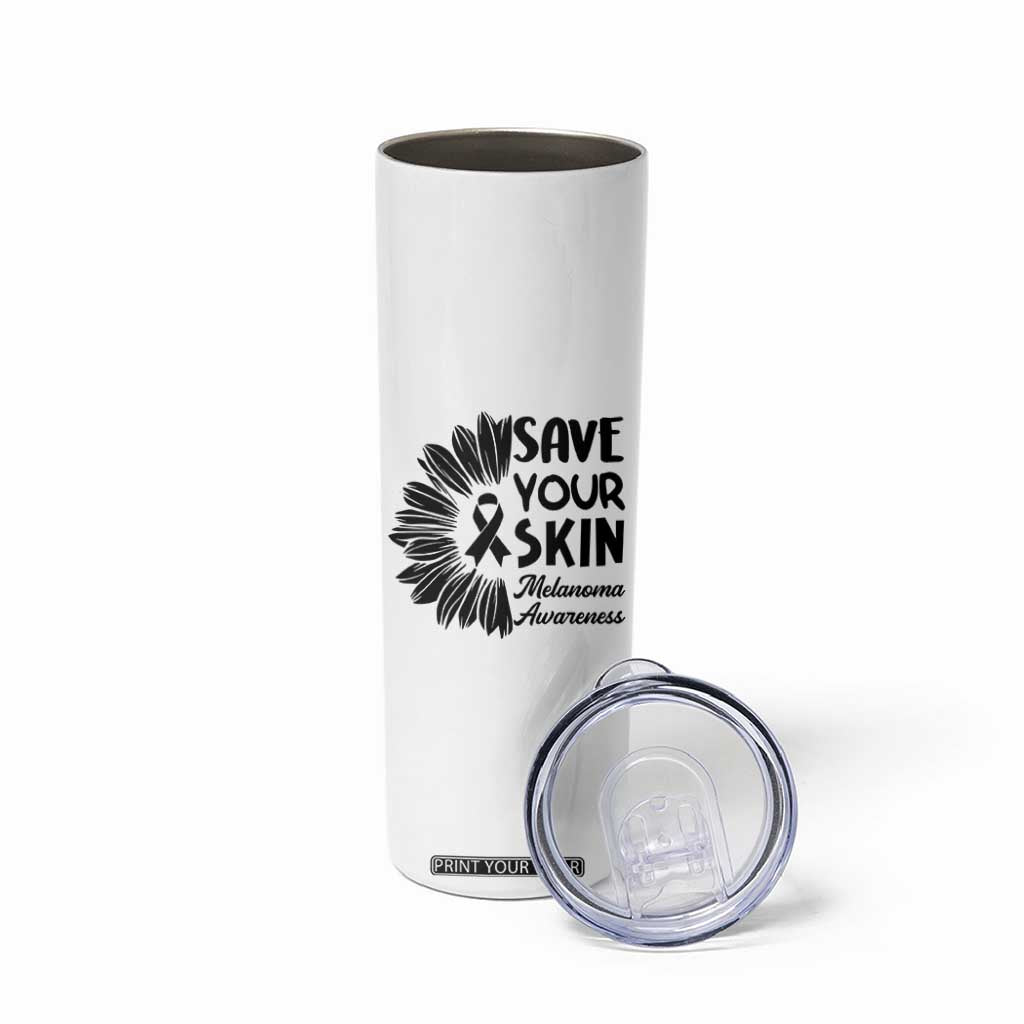 Skin Cancer Fighter Skinny Tumbler Save Your Skin TS12 Print Your Wear