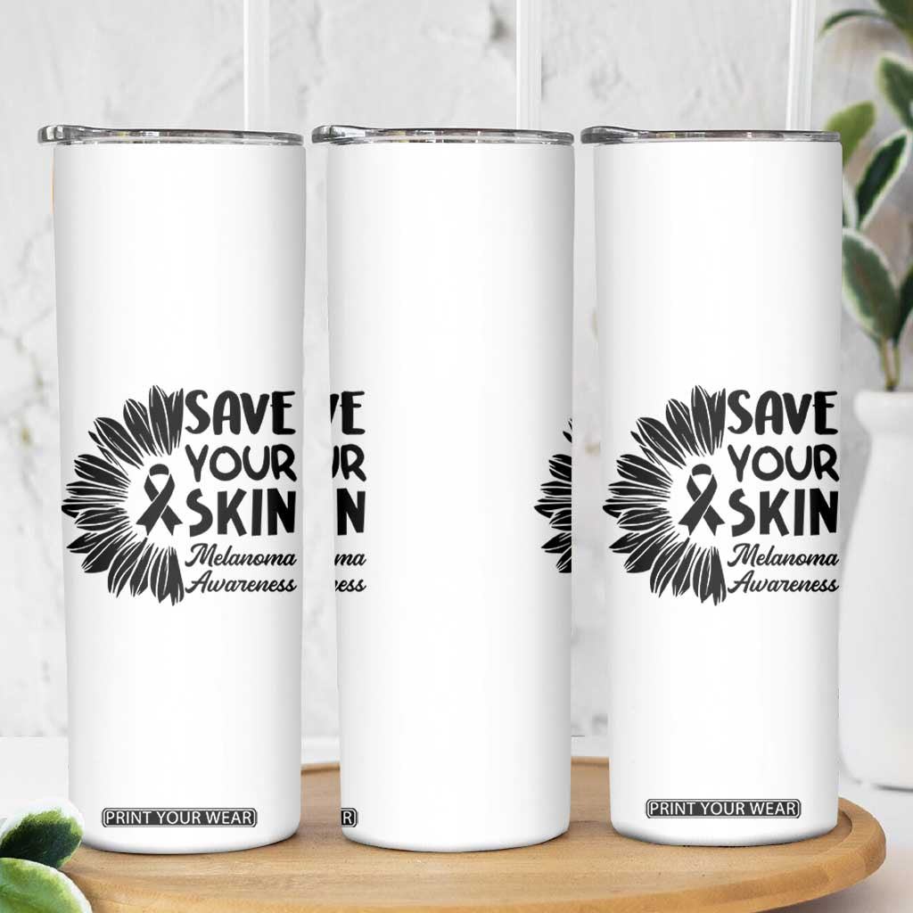 Skin Cancer Fighter Skinny Tumbler Save Your Skin TS12 Print Your Wear