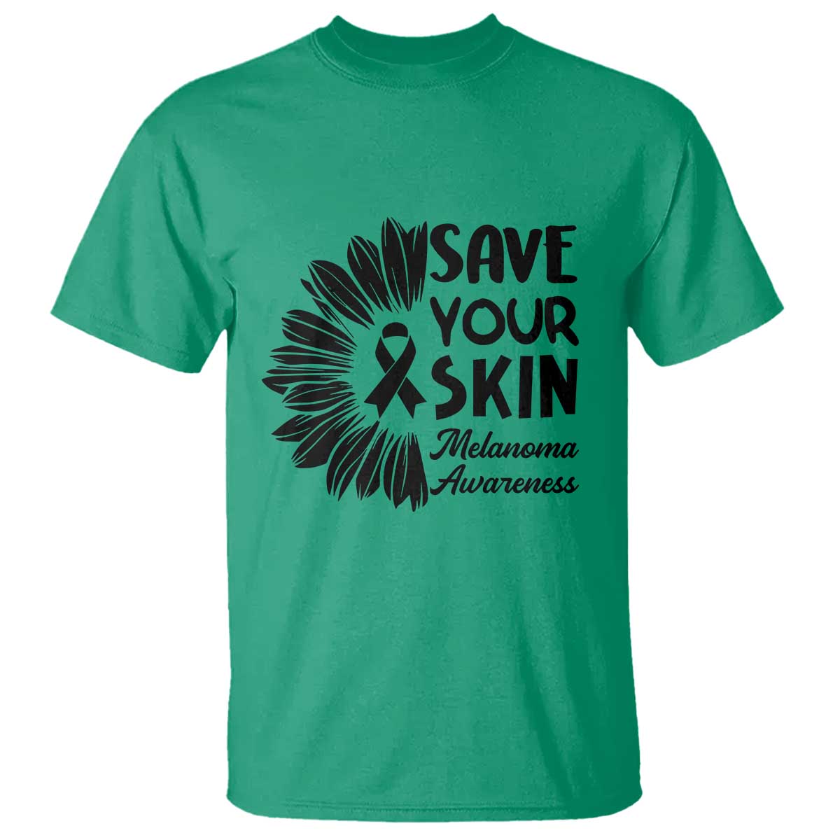 Skin Cancer Fighter T Shirt Save Your Skin TS12 Irish Green Print Your Wear