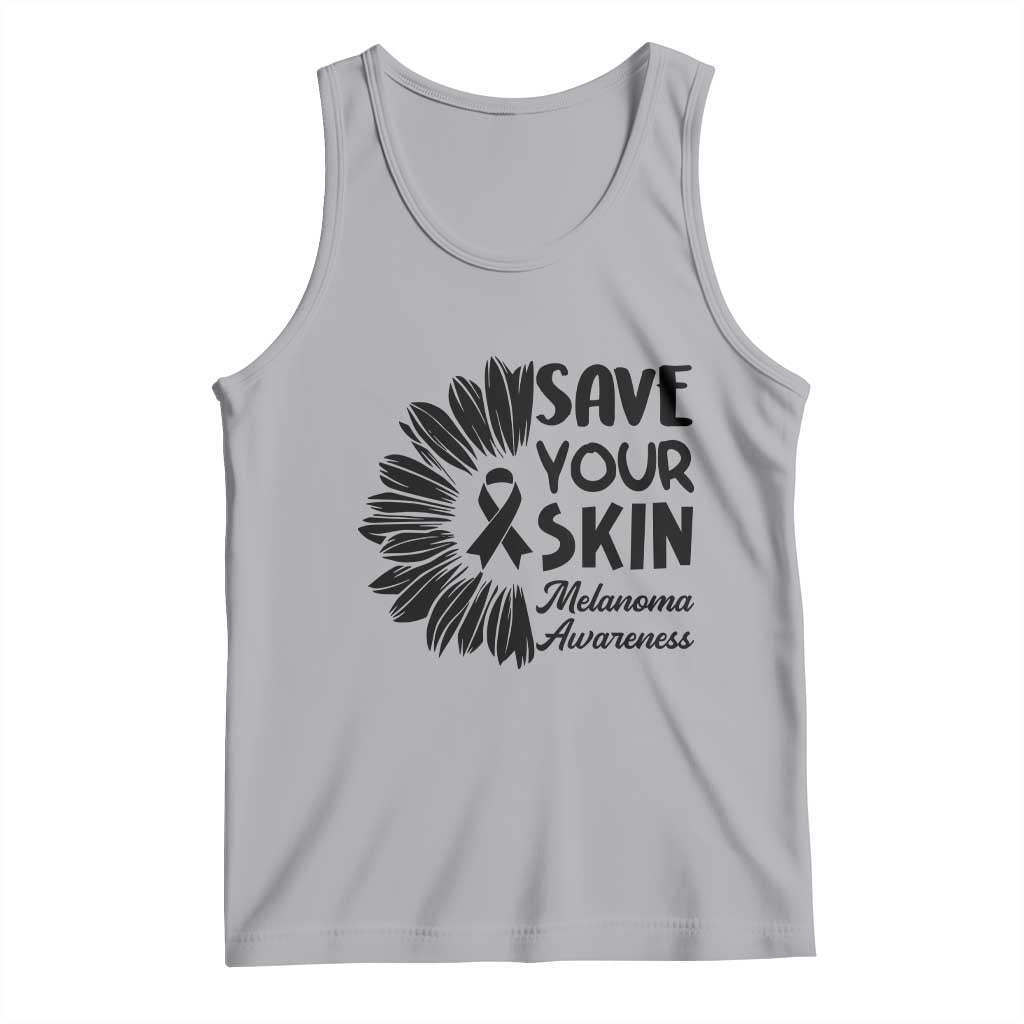Skin Cancer Fighter Tank Top Save Your Skin TS12 Athletic Heather Print Your Wear