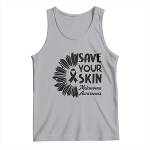 Skin Cancer Fighter Tank Top Save Your Skin TS12 Athletic Heather Print Your Wear