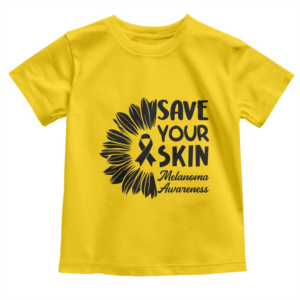 Skin Cancer Fighter Toddler T Shirt Save Your Skin TS12 Daisy Print Your Wear