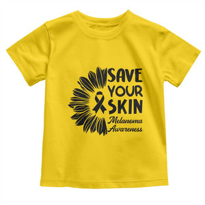 Skin Cancer Fighter Toddler T Shirt Save Your Skin TS12 Daisy Print Your Wear
