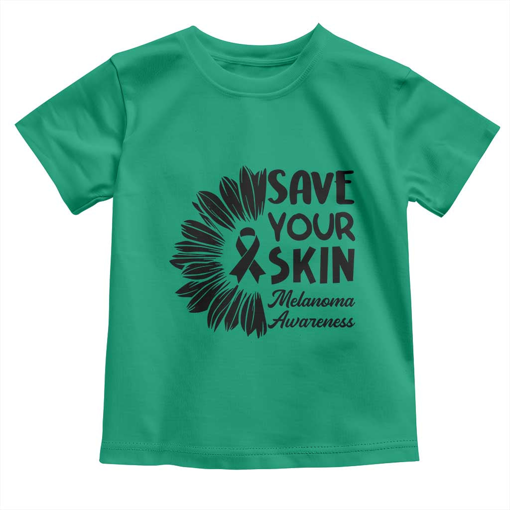 Skin Cancer Fighter Toddler T Shirt Save Your Skin TS12 Irish Green Print Your Wear