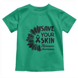 Skin Cancer Fighter Toddler T Shirt Save Your Skin TS12 Irish Green Print Your Wear