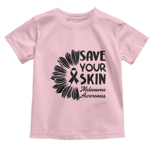 Skin Cancer Fighter Toddler T Shirt Save Your Skin TS12 Light Pink Print Your Wear