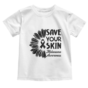 Skin Cancer Fighter Toddler T Shirt Save Your Skin TS12 White Print Your Wear