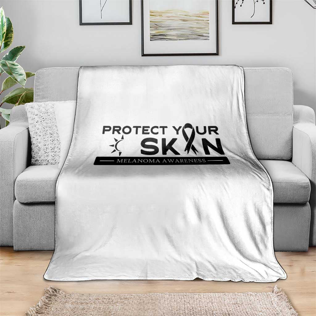 Melanoma Prevention Awareness Throw Blanket Protect Your Skin TS12 Print Your Wear