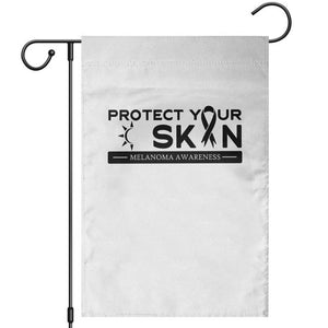 Melanoma Prevention Awareness Garden Flag Protect Your Skin TS12 White Print Your Wear