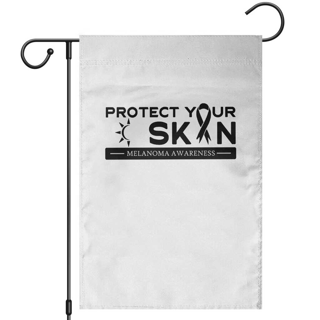 Melanoma Prevention Awareness Garden Flag Protect Your Skin TS12 White Print Your Wear