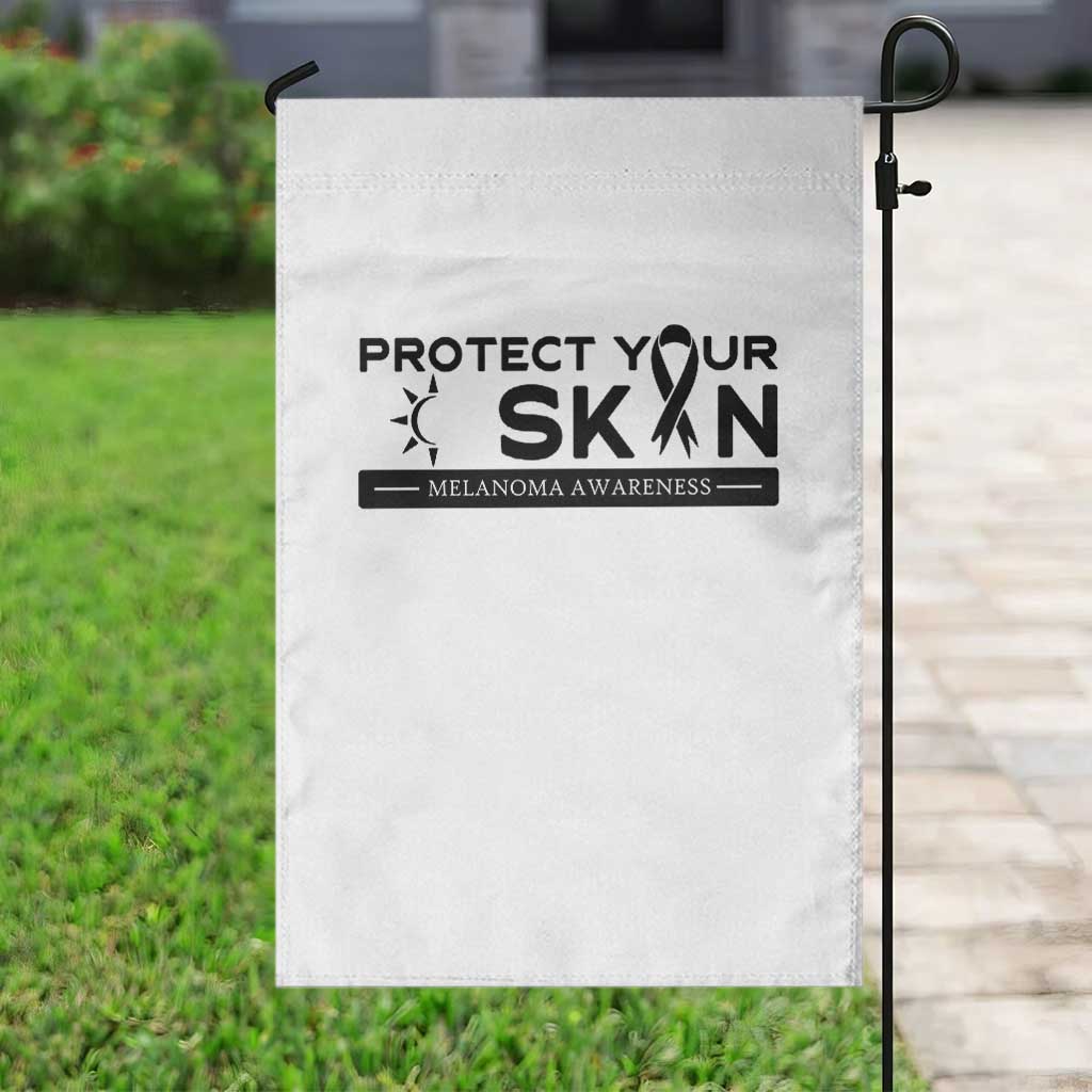 Melanoma Prevention Awareness Garden Flag Protect Your Skin TS12 Print Your Wear