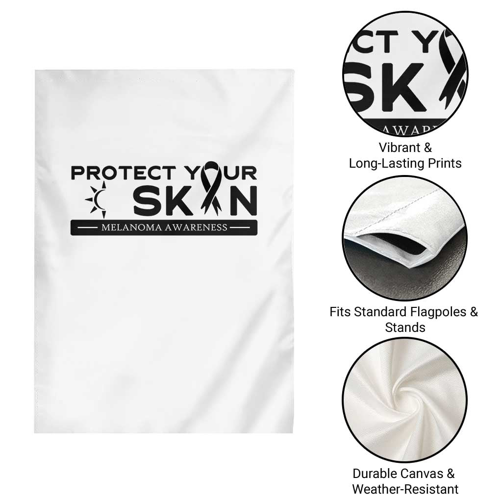 Melanoma Prevention Awareness Garden Flag Protect Your Skin TS12 Print Your Wear