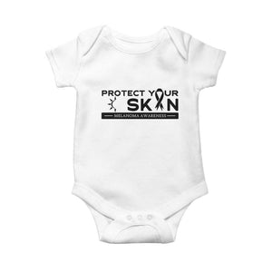 Melanoma Prevention Awareness Baby Onesie Protect Your Skin TS12 White Print Your Wear