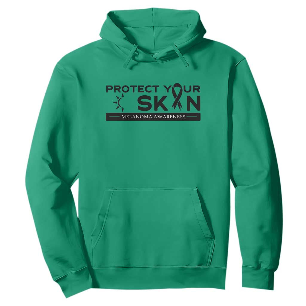 Melanoma Prevention Awareness Hoodie Protect Your Skin TS12 Irish Green Print Your Wear