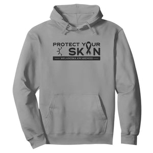 Melanoma Prevention Awareness Hoodie Protect Your Skin TS12 Sport Gray Print Your Wear