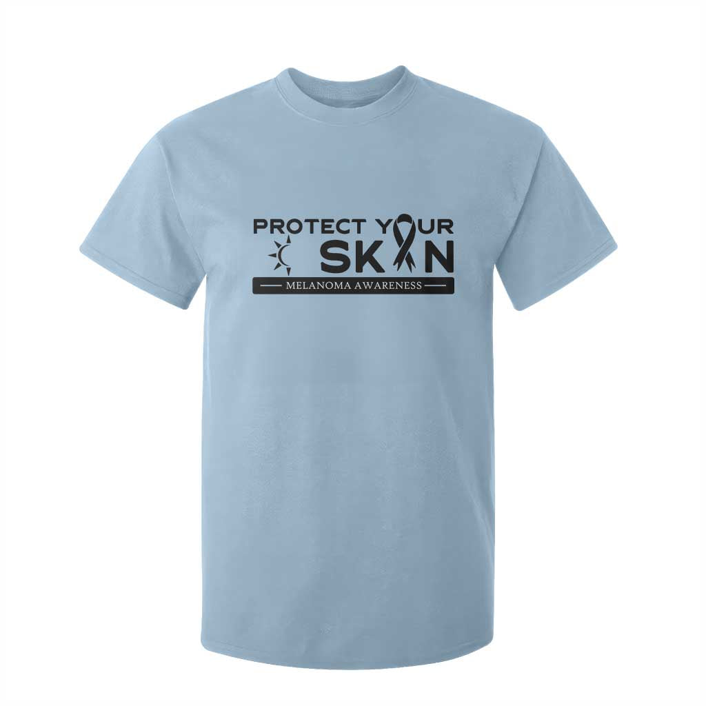 Melanoma Prevention Awareness T Shirt For Kid Protect Your Skin TS12 Light Blue Print Your Wear