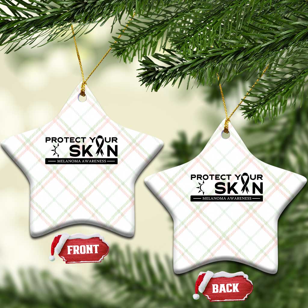 Melanoma Prevention Awareness Ceramic Ornament Protect Your Skin TS12 Print Your Wear