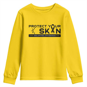 Melanoma Prevention Awareness Youth Sweatshirt Protect Your Skin TS12 Daisy Print Your Wear