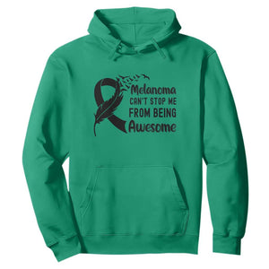 Melanoma Cant Stop Me From Being Awesome Hoodie Support Squad Gift TS12 Irish Green Print Your Wear