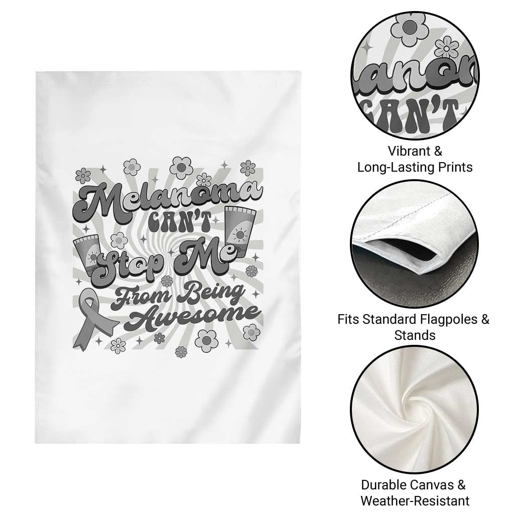 Melanoma Awareness Support Squad Garden Flag Melanoma Can't Stop Me TS12 Print Your Wear