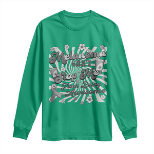 Melanoma Awareness Support Squad Long Sleeve Shirt Melanoma Can't Stop Me TS12 Irish Green Print Your Wear