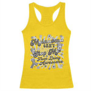 Melanoma Awareness Support Squad Racerback Tank Top Melanoma Can't Stop Me TS12 Daisy Print Your Wear
