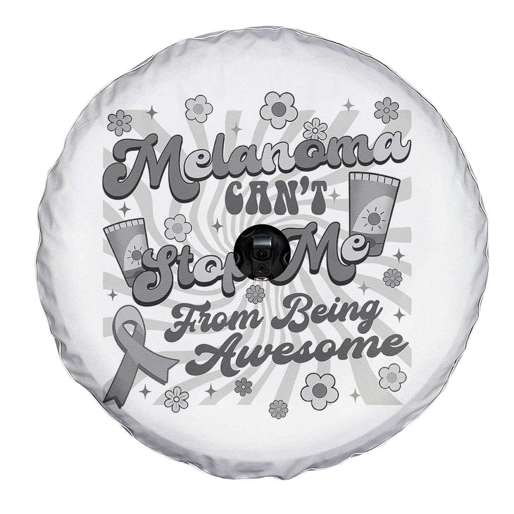 Melanoma Awareness Support Squad Spare Tire Cover Melanoma Can't Stop Me TS12 Print Your Wear