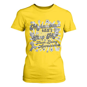 Melanoma Awareness Support Squad T Shirt For Women Melanoma Can't Stop Me TS12 Daisy Print Your Wear