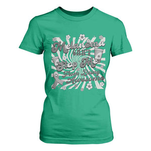 Melanoma Awareness Support Squad T Shirt For Women Melanoma Can't Stop Me TS12 Irish Green Print Your Wear