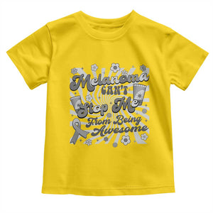 Melanoma Awareness Support Squad Toddler T Shirt Melanoma Can't Stop Me TS12 Daisy Print Your Wear