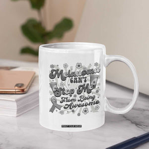 Melanoma Awareness Support Squad Coffee Mug Melanoma Can't Stop Me TS12 Print Your Wear