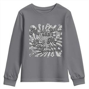 Melanoma Awareness Support Squad Youth Sweatshirt Melanoma Can't Stop Me TS12 Charcoal Print Your Wear