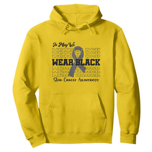 Skin Cancer Awareness Month Hoodie In May We Wear Black TS12 Daisy Print Your Wear